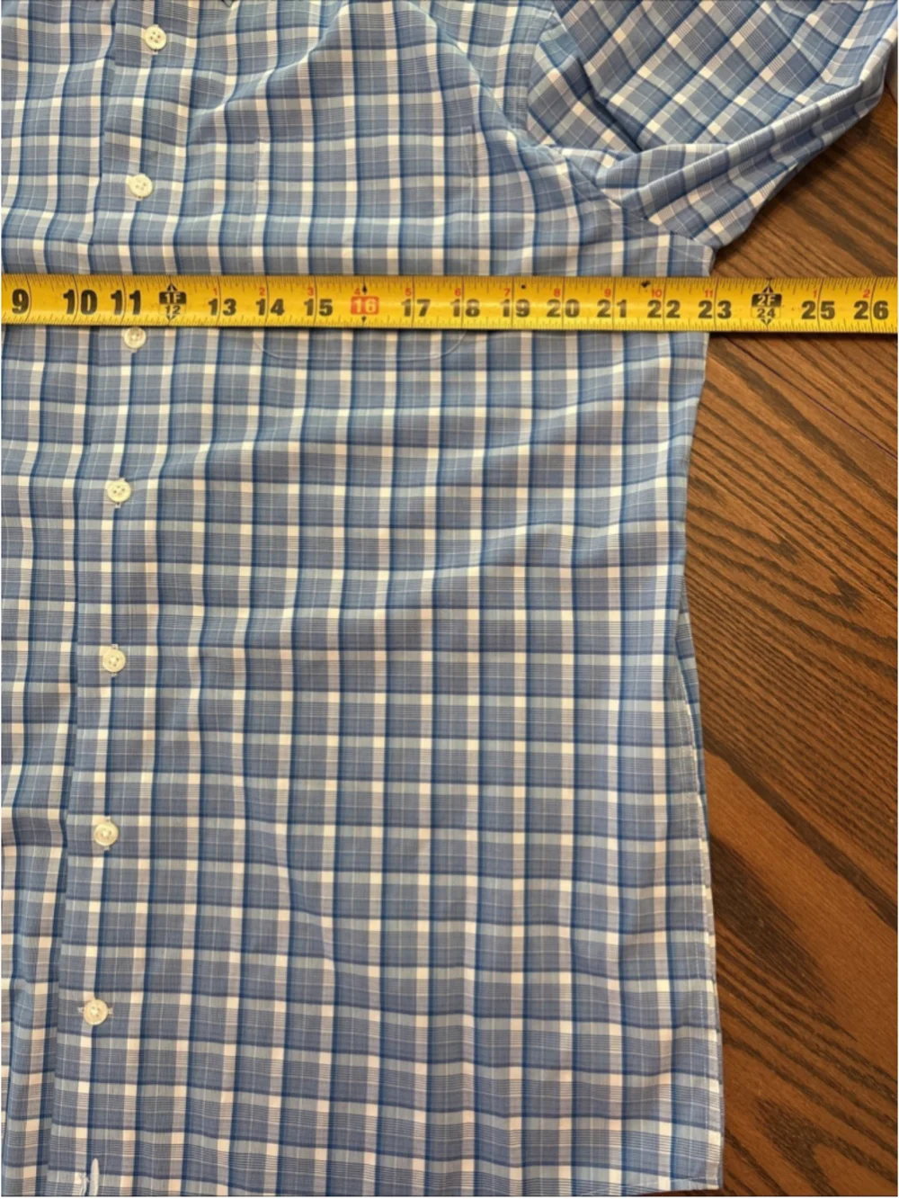 Johnnie-O Men’s Long Sleeve Button Down Shirt large blue check NWOT